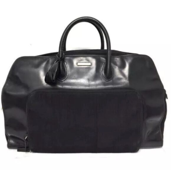 Gucci Black Boston Duffle Bag Nylon and Leather - Picture 1 of 12